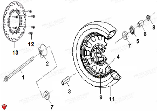 ROUE AVANT KEEWAY SUPERLIGHT 125 EURO4