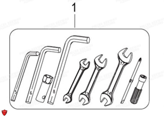 Trousse A Outils KEEWAY PIECES ORIGINE KEEWAY MOTO SUPERLIGHT E4 125cc