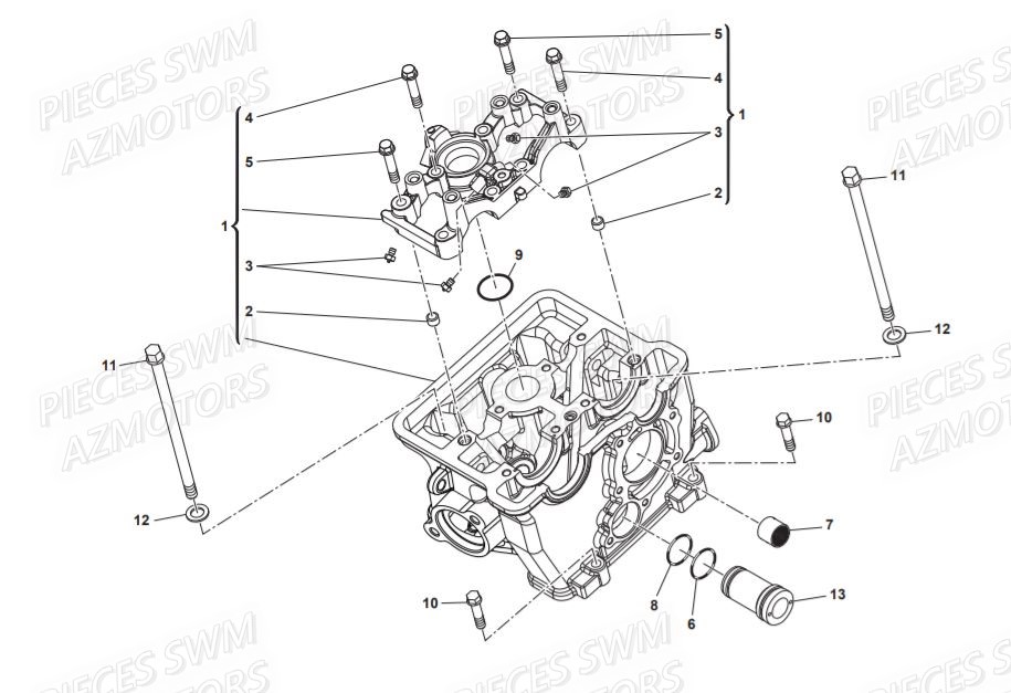 Culasse SWM Pieces SWM Origine VAREZ 125 E4 (2020)