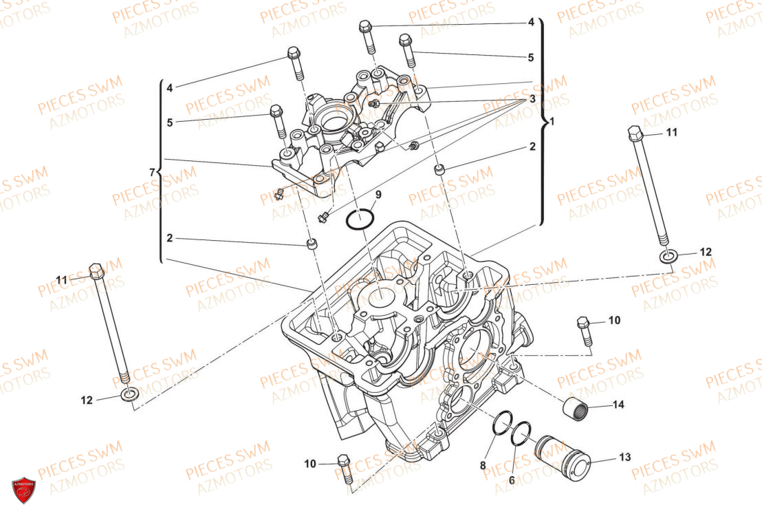 Culasse  Pieces SWM Origine VAREZ 125 E5 (2021)