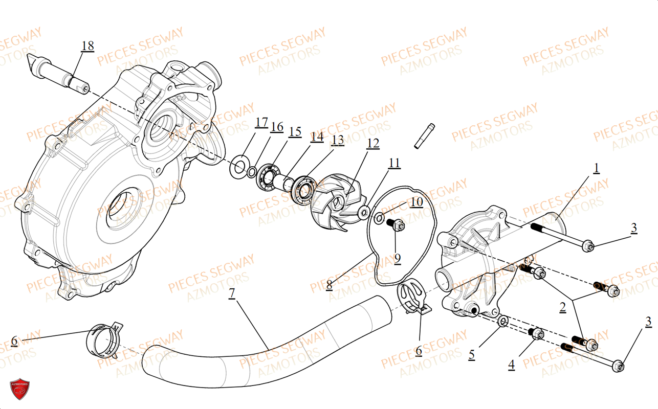 Pompe A Eau SEGWAY Pièces BUGGY VILLAIN SX10E