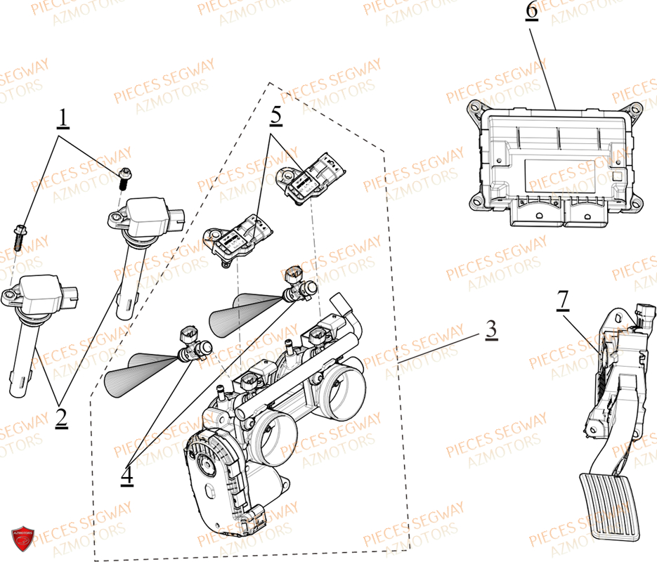 Systeme D Injection SEGWAY Pièces BUGGY VILLAIN SX10E