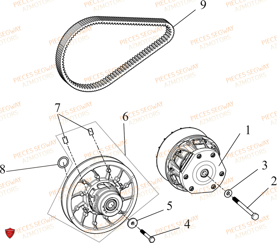 Variateur SEGWAY Pièces BUGGY VILLAIN SX10E