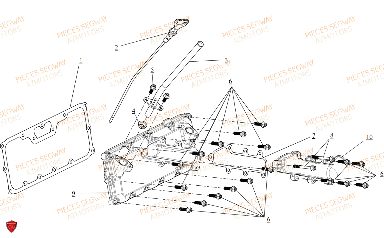 Cache Carter Sup SEGWAY Pièces BUGGY VILLAIN SX10WX