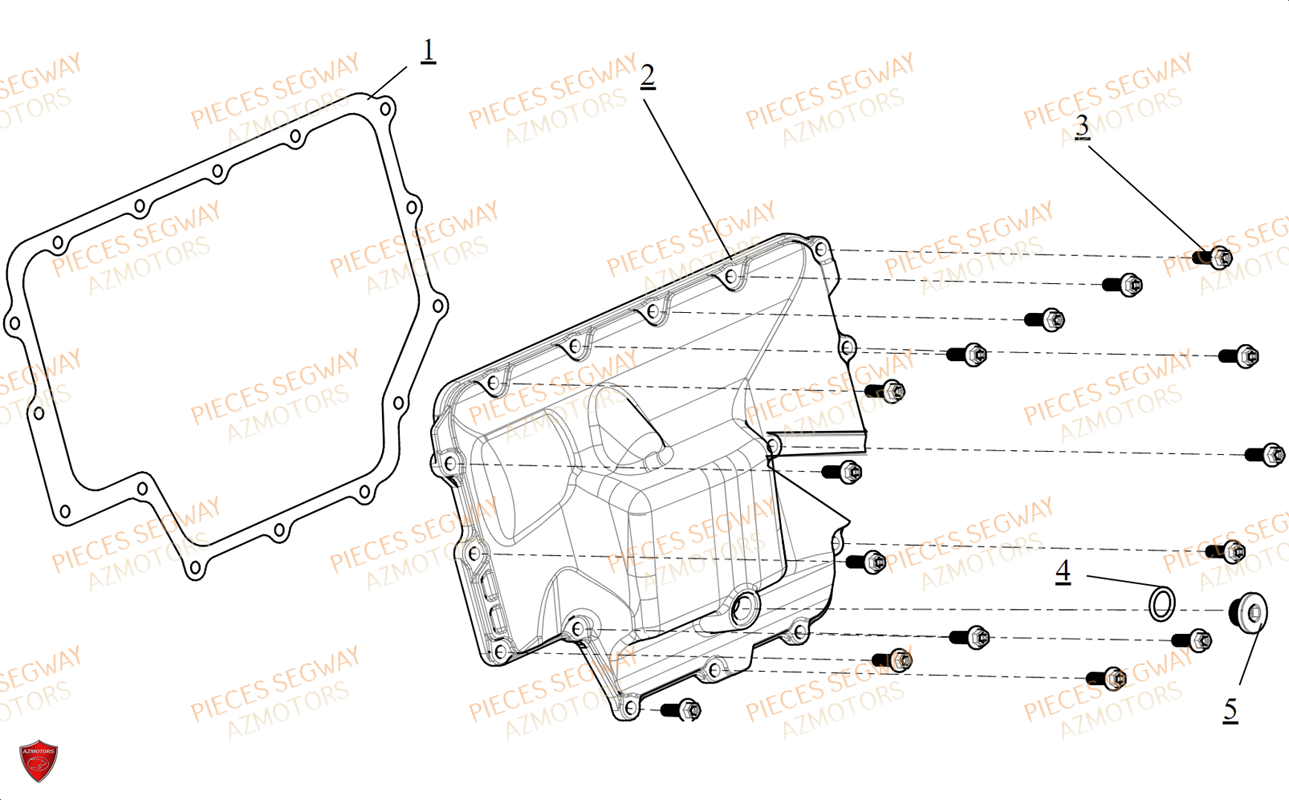 Carter D Huile SEGWAY Pièces BUGGY VILLAIN SX10WX