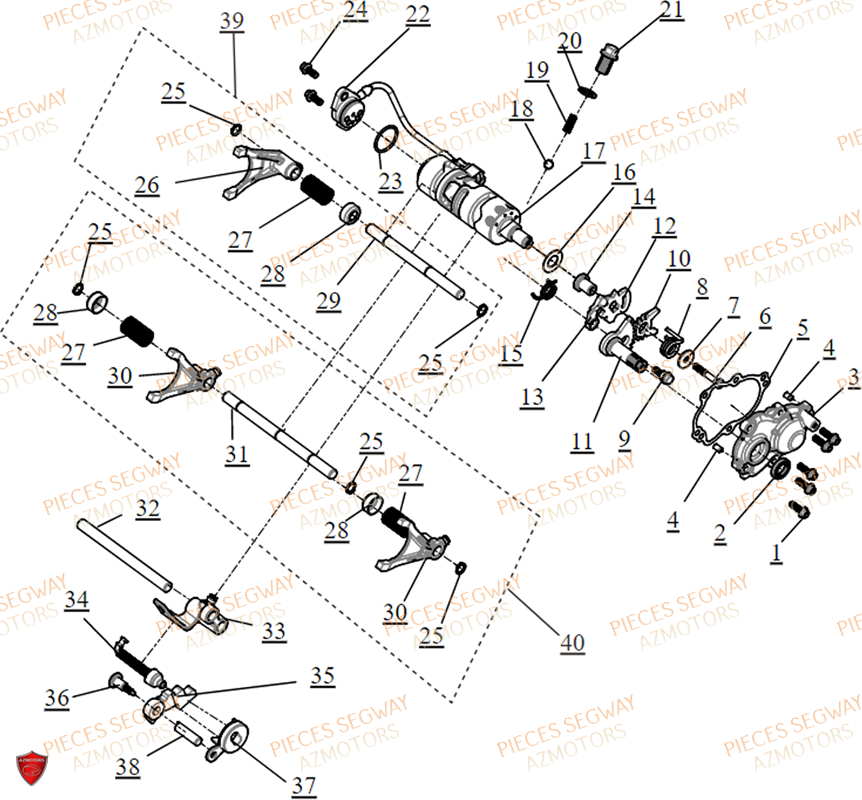 CHANGEMENT DE RAPPORT SEGWAY SX10WX