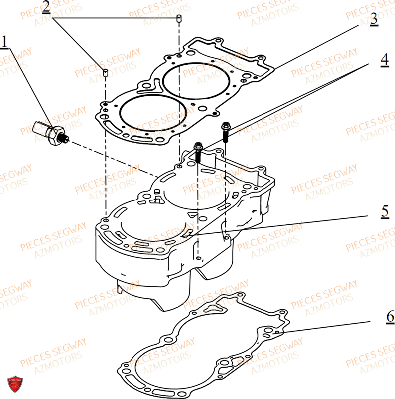 CYLINDRE SEGWAY SX10WX