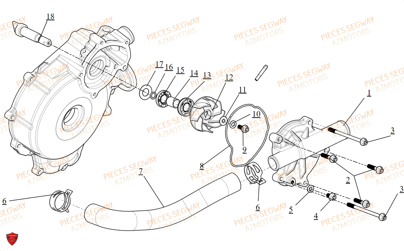 POMPE A EAU SEGWAY SX10WX