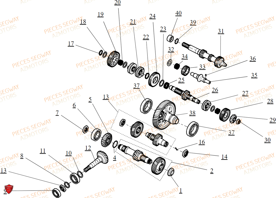 TRANSMISSION SEGWAY SX10WX