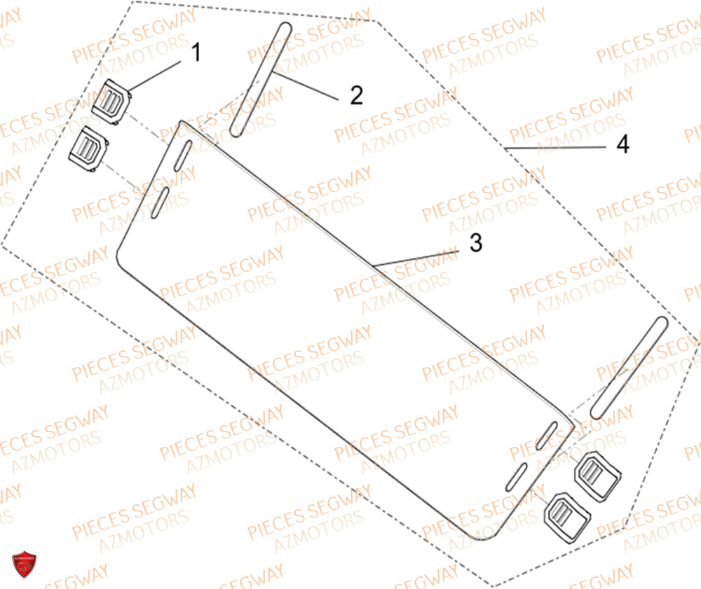 Demi Pare Brise Option SEGWAY Pièces BUGGY VILLAIN SX10X 2024