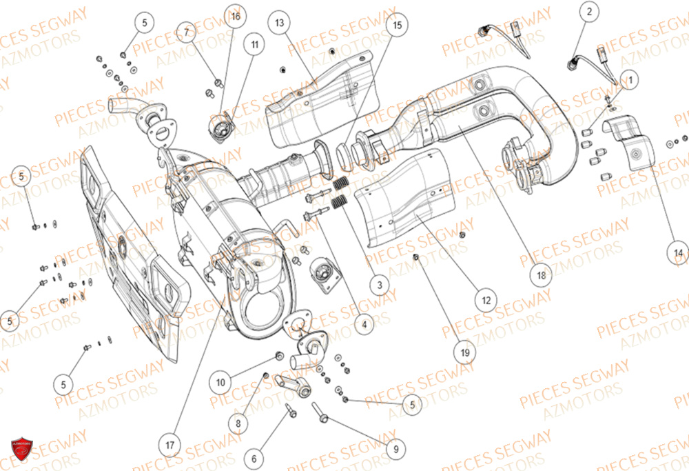 ENSEMBLE ECHAPPEMENT SEGWAY SX10X 2024