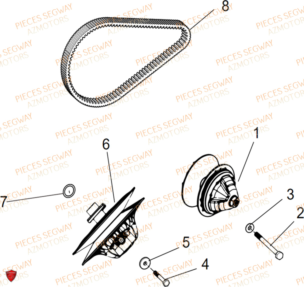 Ensemble Variateur SEGWAY Pièces BUGGY VILLAIN SX10X 2024