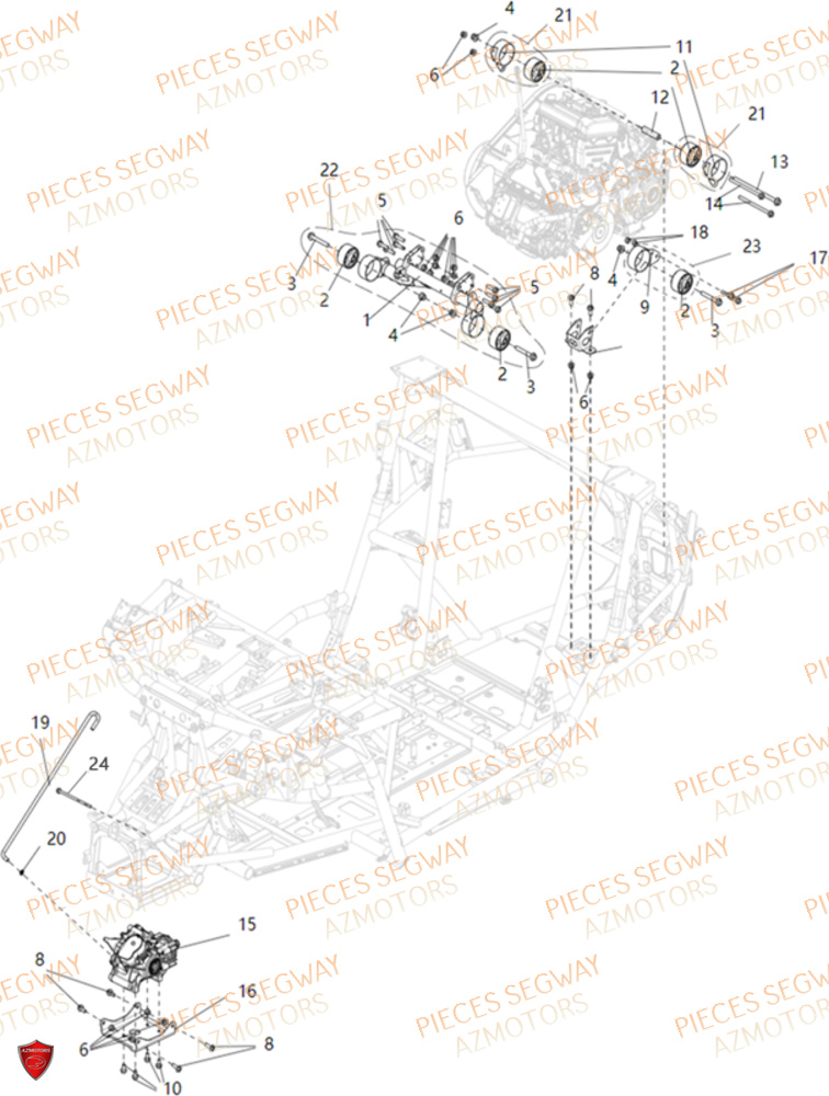 PONTS SUPPORTS DIVERS SEGWAY SX10X 2024