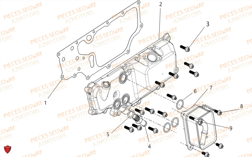 Sous Ensemble Cache Carter Inf SEGWAY Pièces BUGGY VILLAIN SX10X 2024