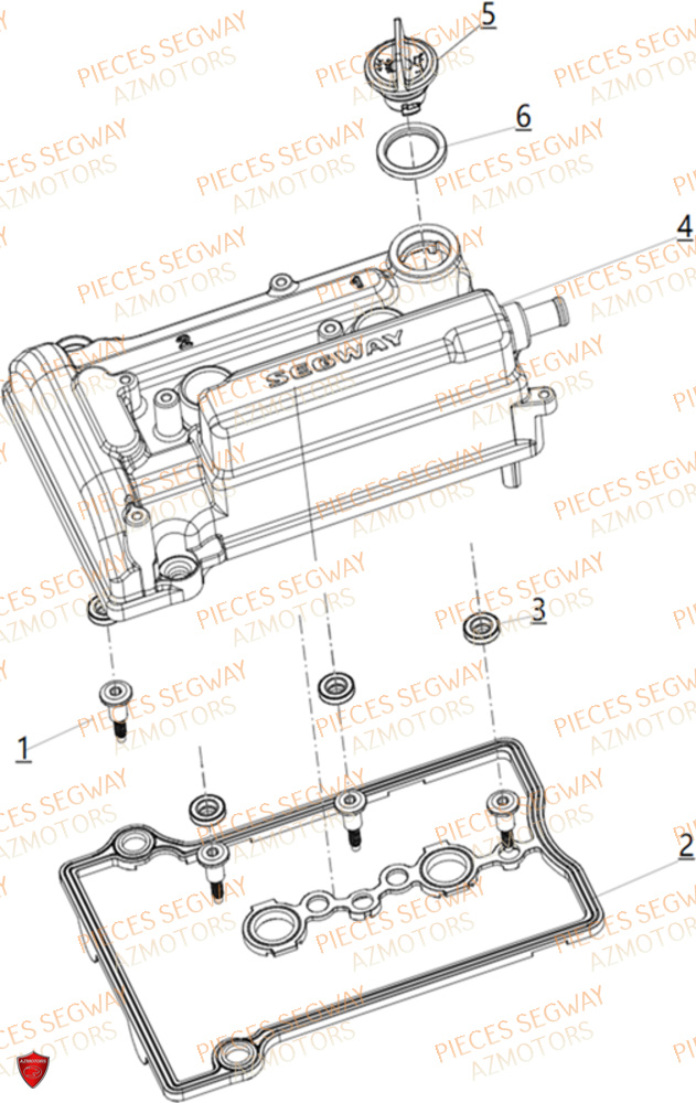 SOUS ENSEMBLE COUVERCLE DE CULASSE SEGWAY SX10X 2024