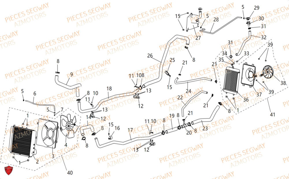 SYSTEME DE REFROIDISSEMENT SEGWAY SX10X 2024