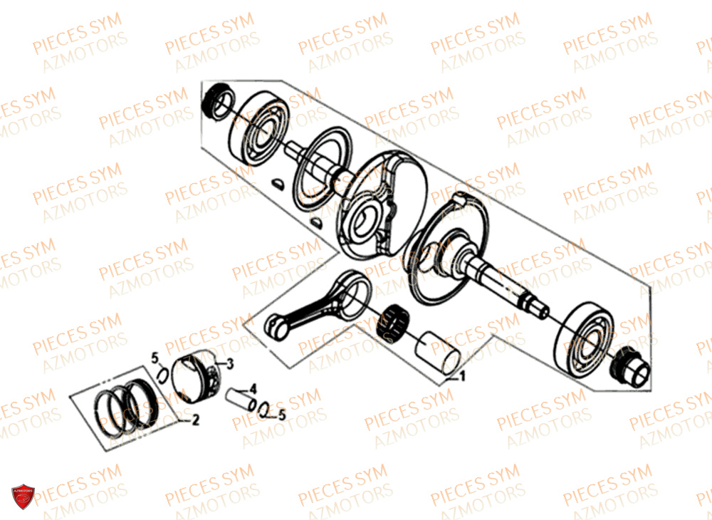 Vilebrequin SYM Pièces SYMPHONY ST 125I/ABS EURO 4 - XB12WW-EU (2018-2020)