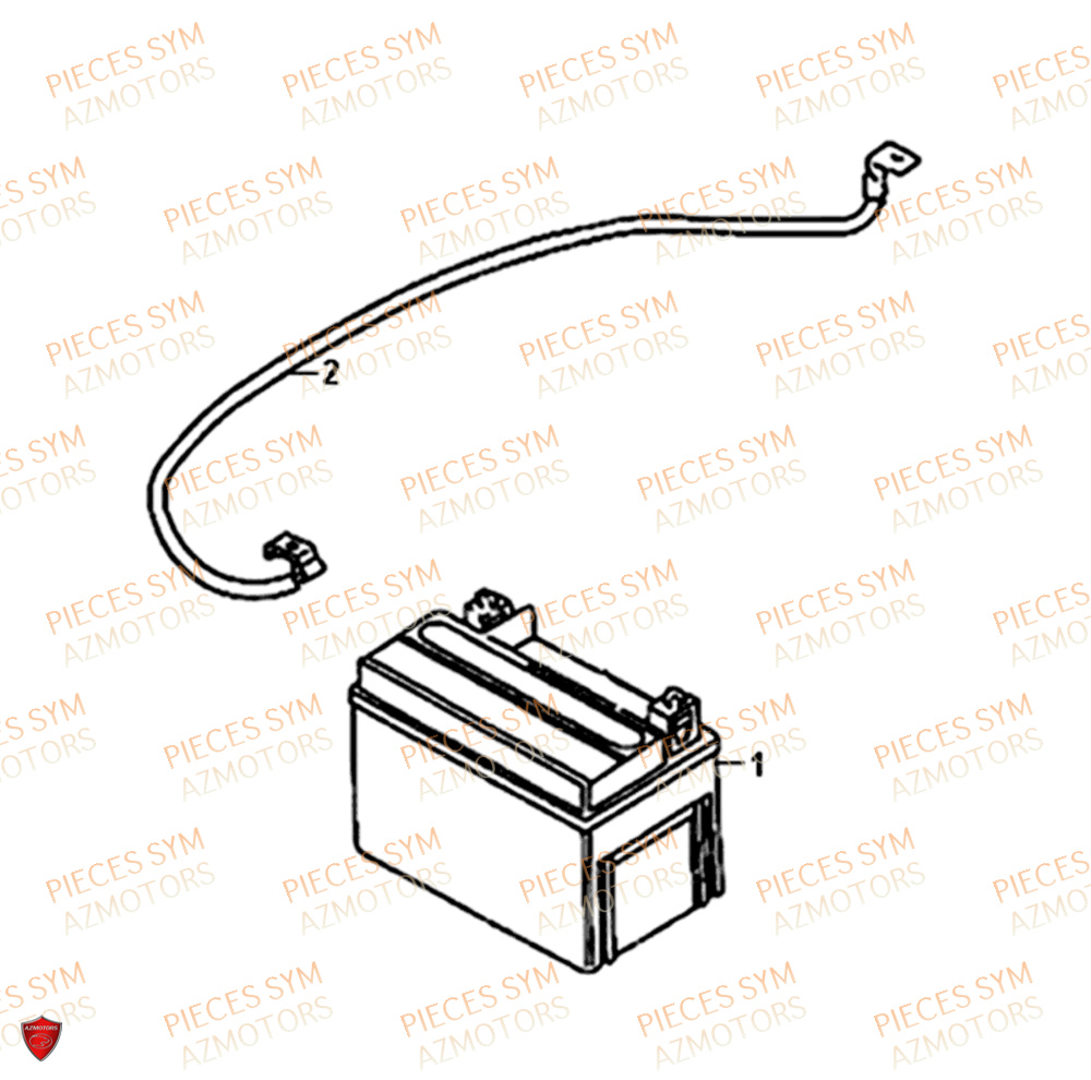 Batterie SYM Pièces SYMPHONY ST 50 E4 - XB05W4-EU (2019-2020)