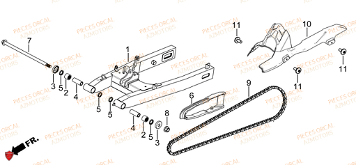 BRAS OSCILLANT ORCAL TABOR 125 Euro5