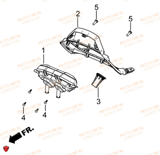 Compteur ORCAL Pièces Orcal TABOR 125cc EURO5