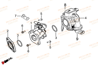 Corps De Papillon ORCAL Pièces Orcal TABOR 125cc EURO5