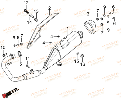 ECHAPPEMENT ORCAL TABOR 125 Euro5