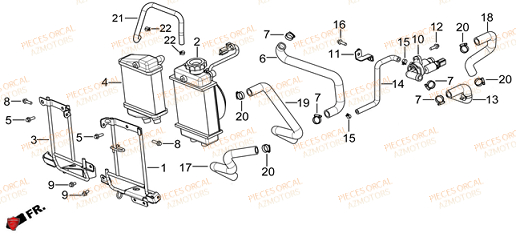 REFROIDISSEMENT ORCAL TABOR 125 Euro5