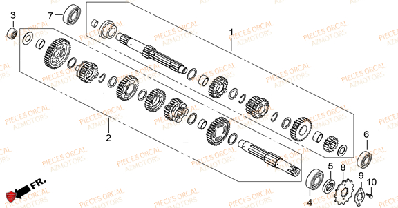 TRANSMISSION ORCAL TABOR 125 Euro5