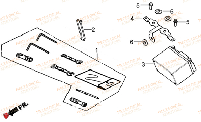 Trousse A Outils Batterie ORCAL Pièces Orcal TABOR 125cc EURO5