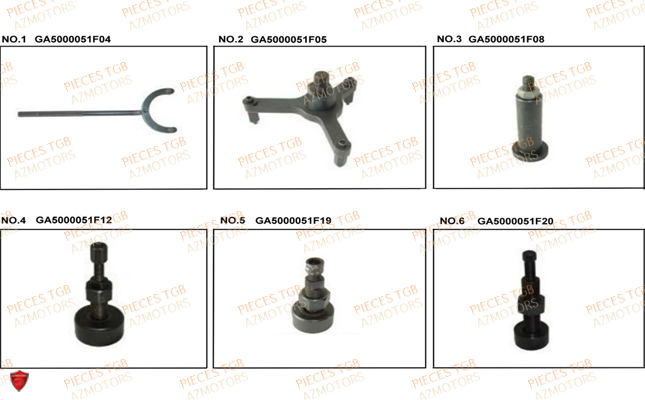 Outils 1 TGB Pieces TGB 101S 50 (No Serie RFCBH1BHA...Type: BH1)