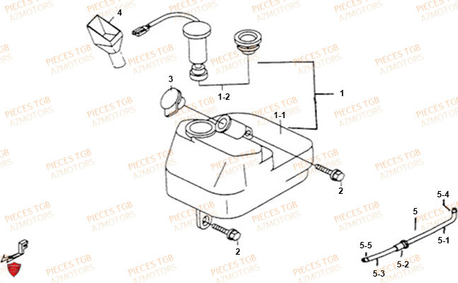 Reservoir A Huile TGB Pieces TGB 101S 50 (No Serie RFCBH1BHA...Type: BH1)