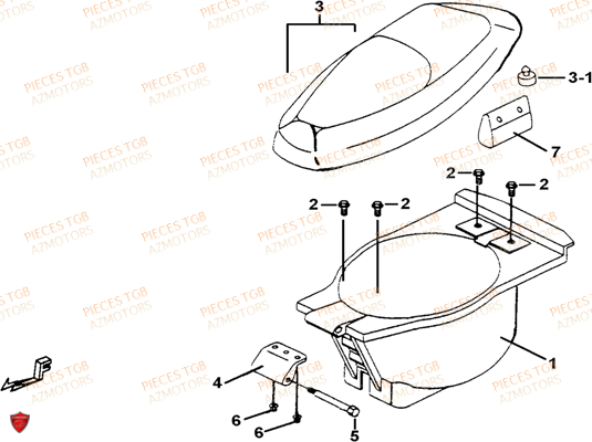 SELLE TGB TGB 101S 50