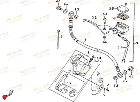 SYSTEME DE FREIN TGB TGB 101S 50