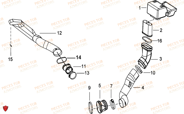 Admission TGB Pieces TGB TARGET 460R - 460R-F (No Serie RFCFBFVFA...Type: VSF)