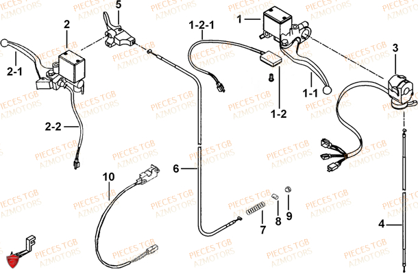 Maitre Cylindre TGB Pieces TGB TARGET 460R - 460R-F (No Serie RFCFBFVFA...Type: VSF)