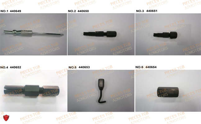 Outils 1 TGB Pieces TGB TARGET 460R - 460R-F (No Serie RFCFBFVFA...Type: VSF)