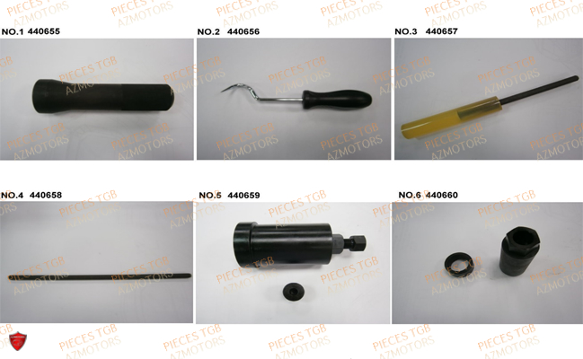 Outils 2 TGB Pieces TGB TARGET 460R - 460R-F (No Serie RFCFBFVFA...Type: VSF)