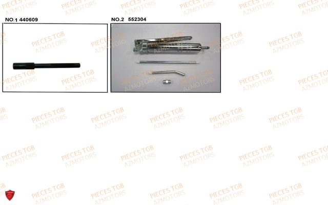 Outils 5 TGB Pieces TGB TARGET 460R - 460R-F (No Serie RFCFBFVFA...Type: VSF)