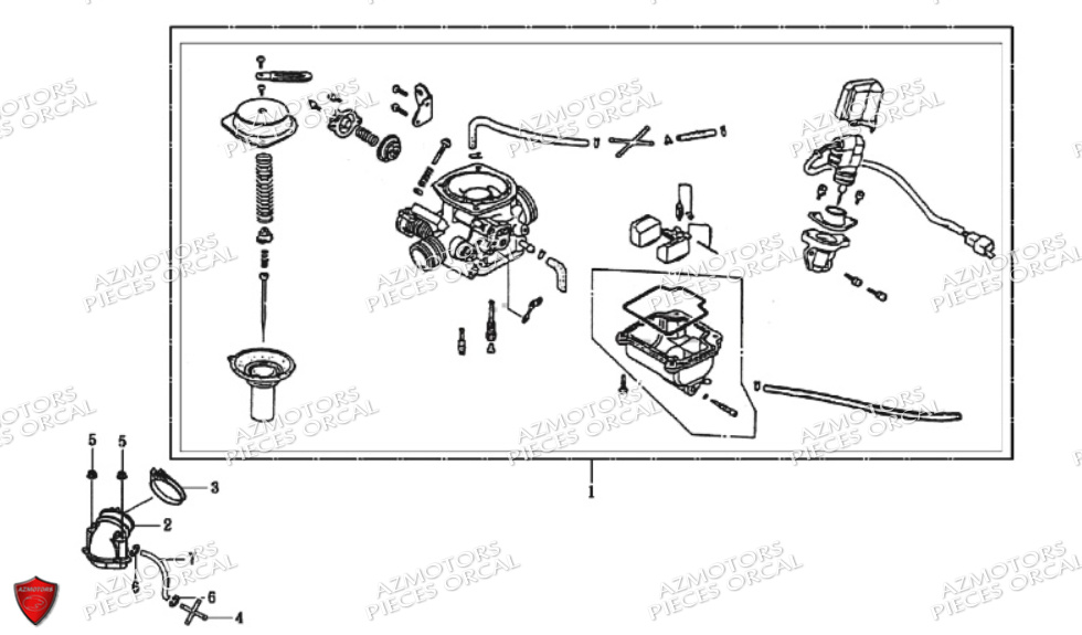 CARBURATEUR ORCAL TREVIS 125 EU III