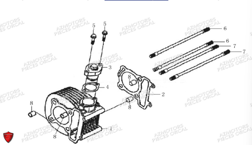 Cylindre ORCAL Pièces ORCAL TREVIS 125 Euro III