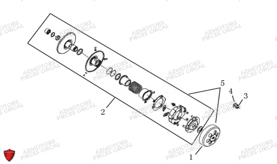 Embrayage ORCAL Pièces ORCAL TREVIS 125 Euro III