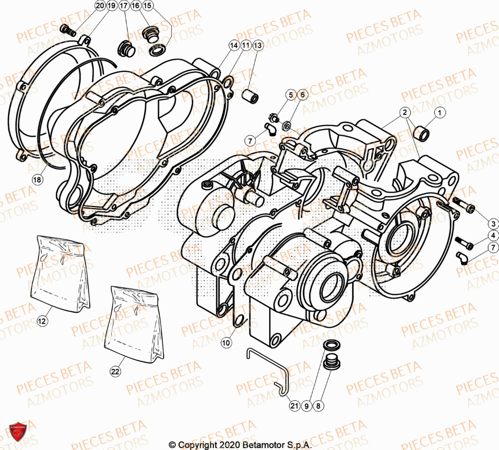 Carter BETA Pieces BETA TRIAL EVO 300 2T - (2024)