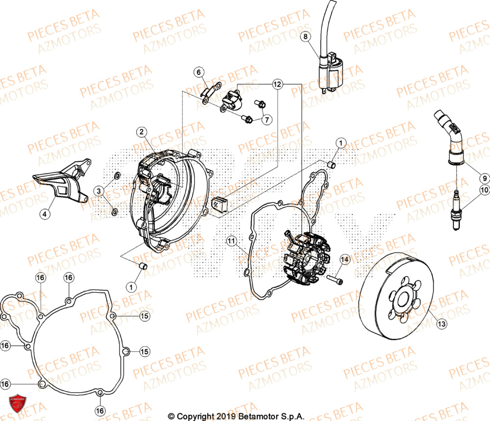 Allumage BETA Pieces BETA TRIAL EVO 300 4T - (2024)