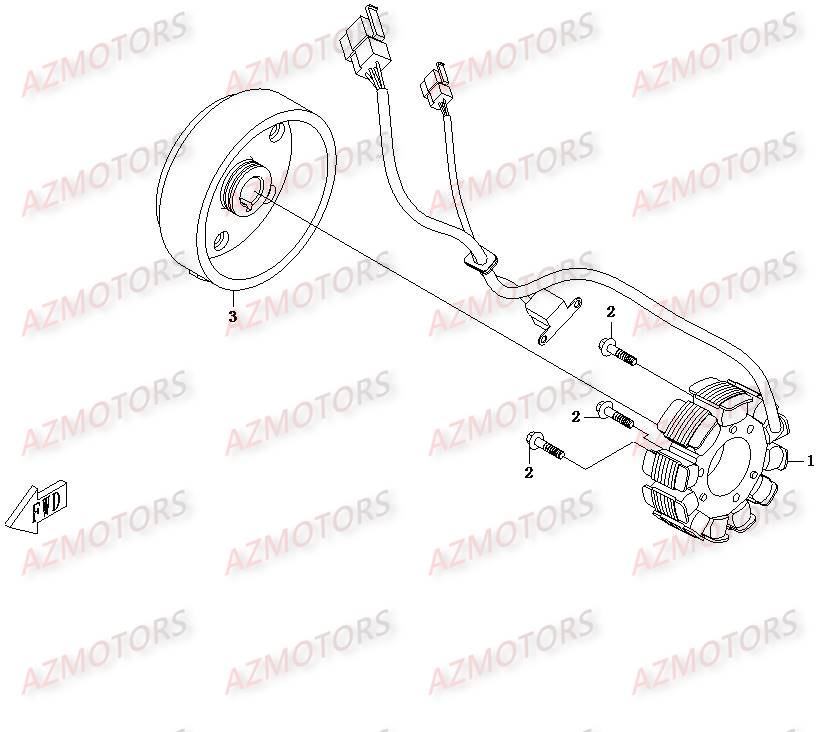 ALTERNATEUR CFMOTO UFORCE 500 600