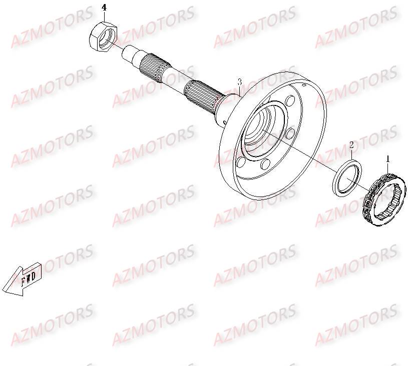 CLOCHE D EMBRAYAGE CFMOTO UFORCE 500 600