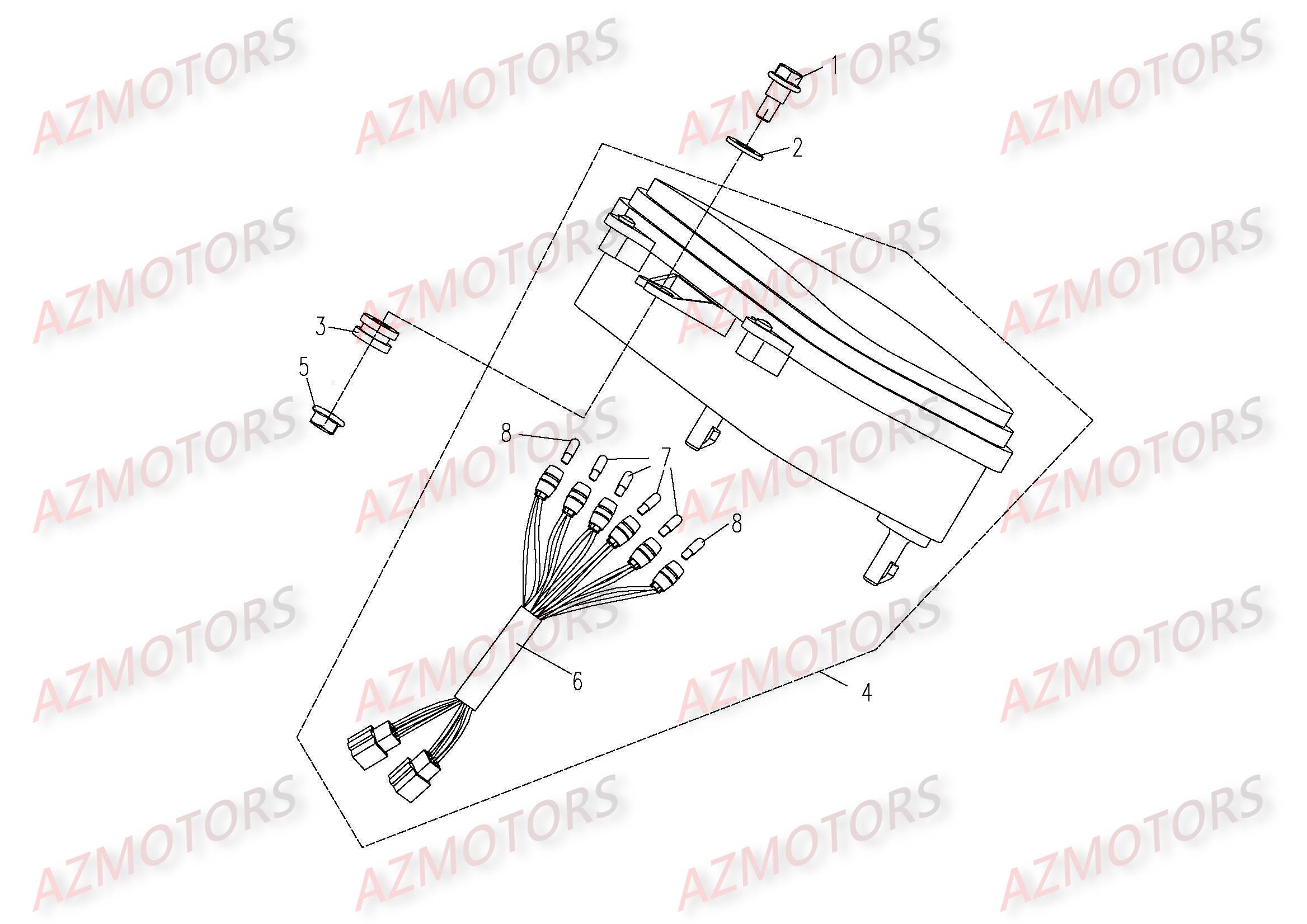 COMPTEUR CFMOTO UFORCE 500 600