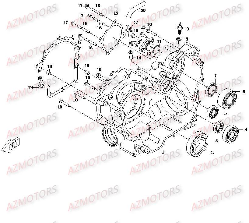 DEMI CARTER DROIT CFMOTO UFORCE 500 600