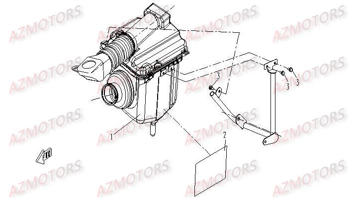 Fixation Boite A Air CFMOTO Pièces Origine CFMOTO UFORCE 500/600