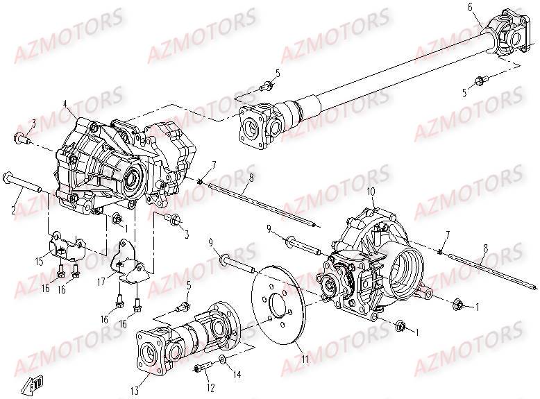 PONT CFMOTO UFORCE 500 600