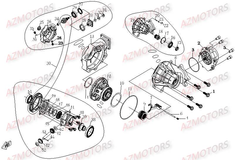 PONT AVANT CFMOTO UFORCE 500 600